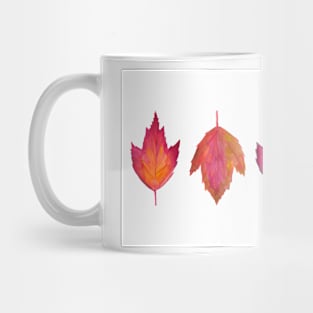 Autumn Pressed Leaves Mug